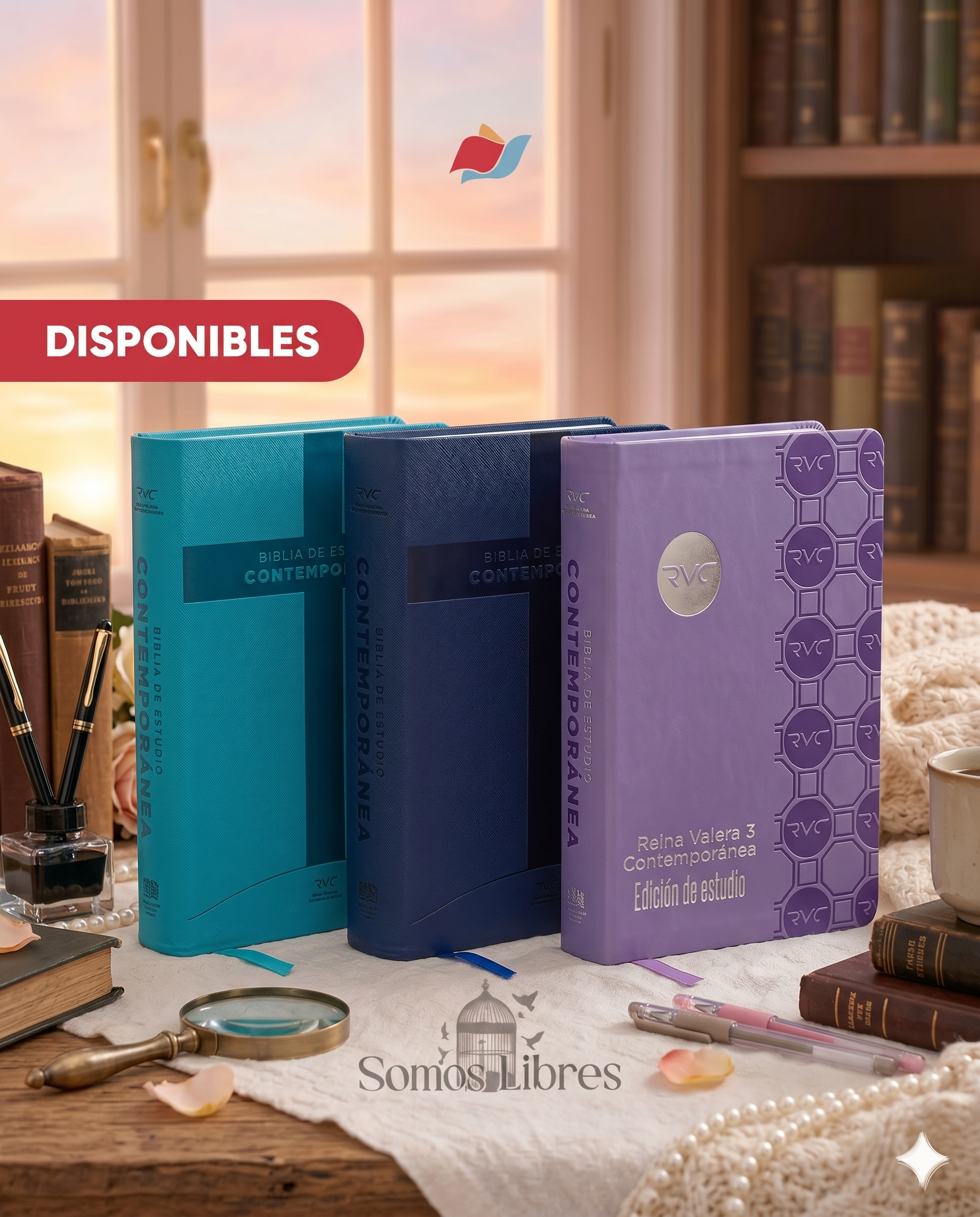Biblia RVC de Estudio 3 colores